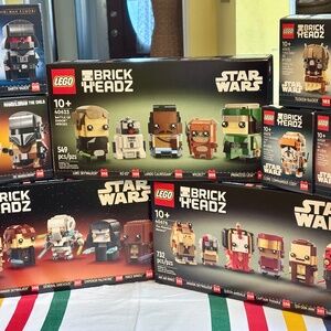 LEGO STAR WARS BRICKHEADZ SUPER BUNDLE ALL unopened!